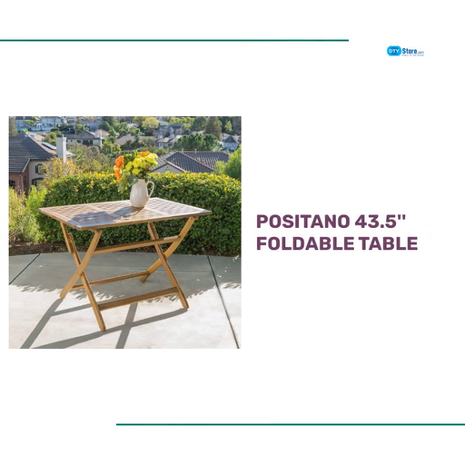POSITANO 43.5&#039;&#039; FOLDABLE TABLE by@Outfy