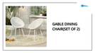 Gable Dining Chair(Set of 2) by@Outfy