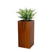 Catleza Composite Self-watering Square Planter Box - High 11 inches Dark Wood