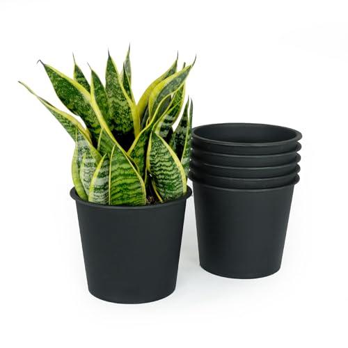 Catleza Nursery Plant Pot - Garden Plastic Pots with Drainage (5-Pack)