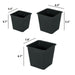 Catleza Nursery Plant Pot - Garden Plastic Pots with Drainage (5-Pack)