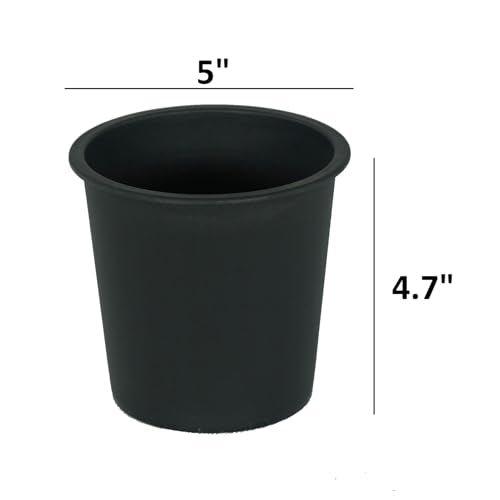 Catleza Nursery Plant Pot - Garden Plastic Pots with Drainage (5-Pack)