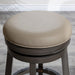 Creede Bonded Leather Backless Swivel Stool, 24" Counter or 30” Bar Stool