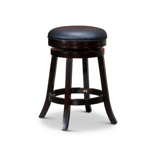 Creede Bonded Leather Backless Swivel Stool, 24" Counter or 30” Bar Stool - DTYStore