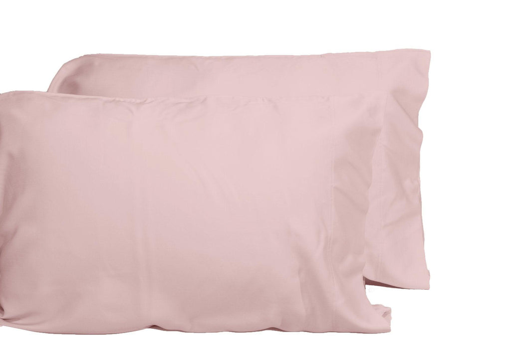 DTY Bedding® Premium 100% Bamboo Viscose 2-Piece Pillowcase set Queen Pale Rose