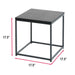 DTY Signature Hugo Steel Frame Side Table with Granite Top