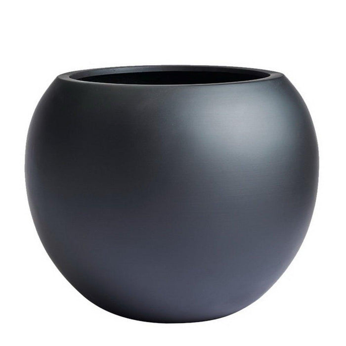 DTY Signature Mount Sherman 1-piece Fiberstone Planter Black