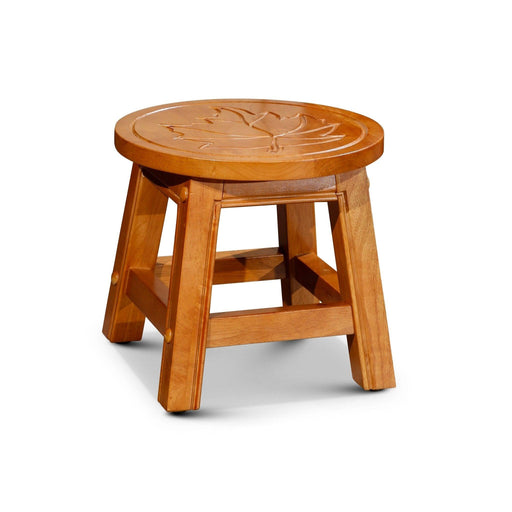 Fairplay Carved Wooden Step Stool - DTYStore