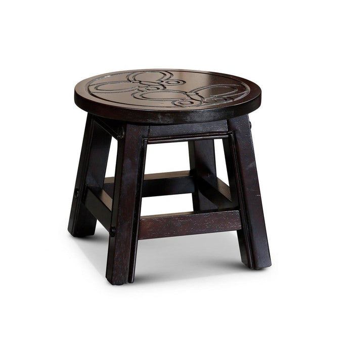 Fairplay Carved Wooden Step Stool