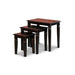 Golden 3-Piece Nesting Table Set Espresso