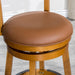 Granby Leather 4-Slat Back Swivel Stool, 30" Bar Stool or 24”