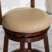 Granby Leather 4-Slat Back Swivel Stool, 30" Bar Stool or 24”