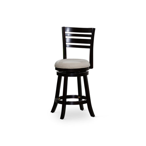 Granby Premium Fabric 4-Slat Back Swivel Stool, 24” Counter Stool or 30" Bar Stool - DTYStore