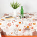 House This ® 100% Cotton Tablecloth, Gourmet Salad Design 60 x 108 Orange