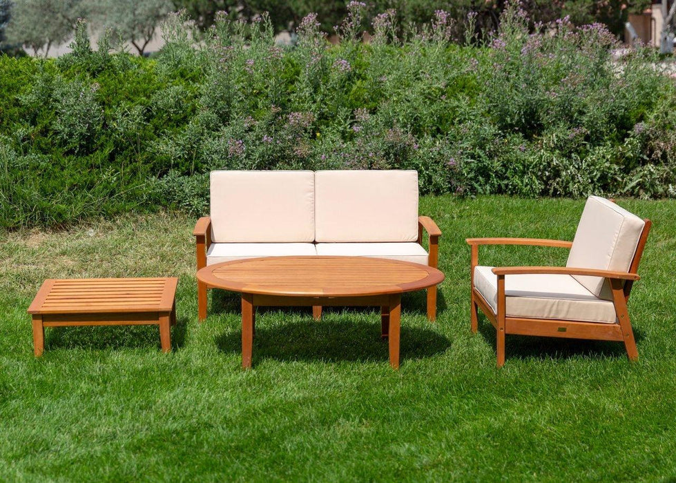 Longs Peak Eucalyptus Loveseat with Cushion