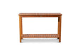 Longs Peak Eucalyptus Outdoor Console Table Natural Oil