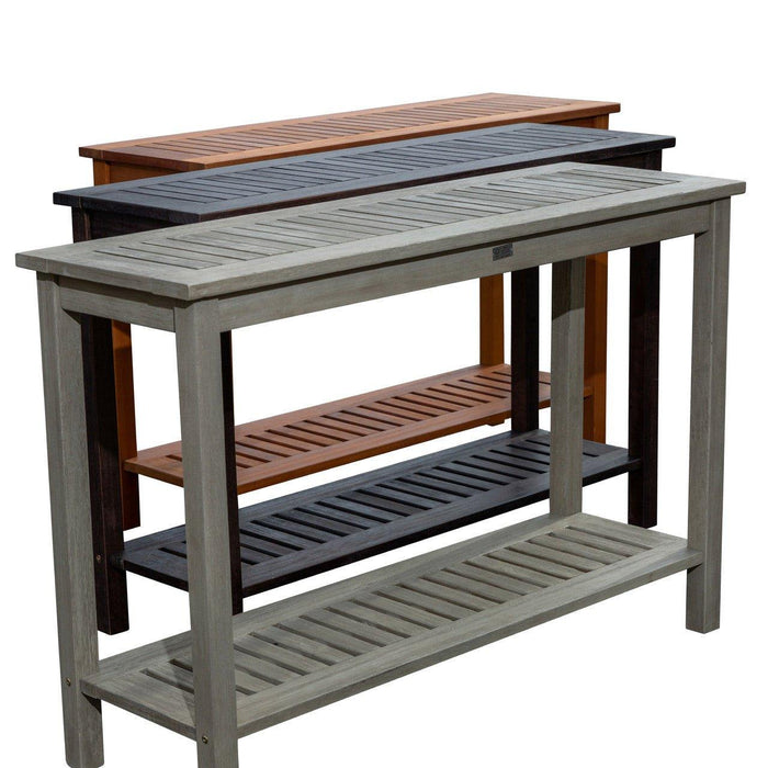 Longs Peak Eucalyptus Outdoor Console Table