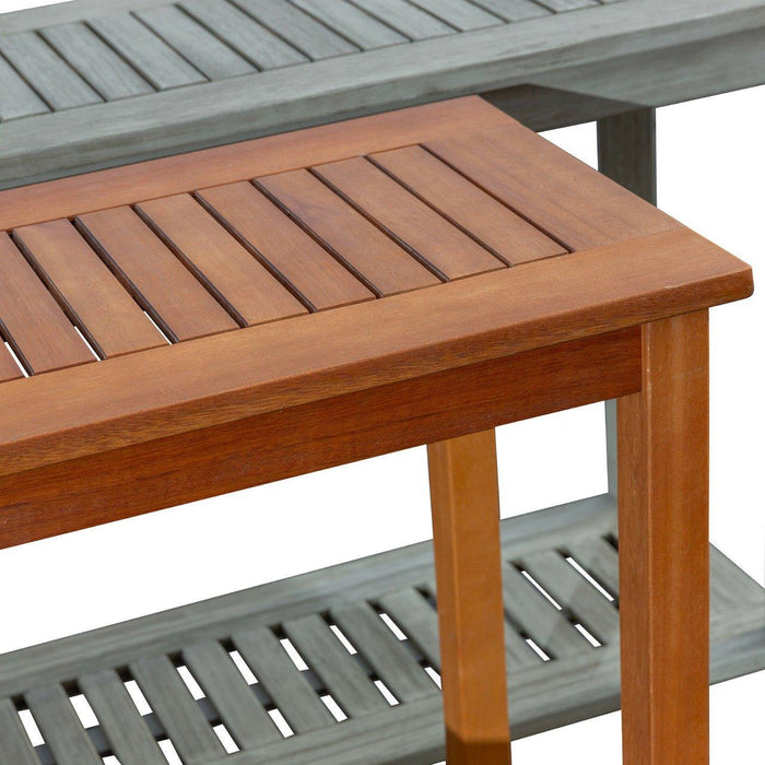 Longs Peak Eucalyptus Outdoor Console Table