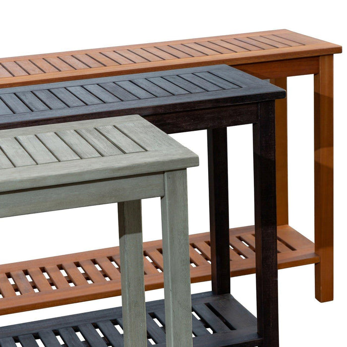 Longs Peak Eucalyptus Outdoor Console Table