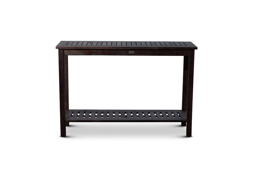 Longs Peak Eucalyptus Outdoor Console Table Espresso