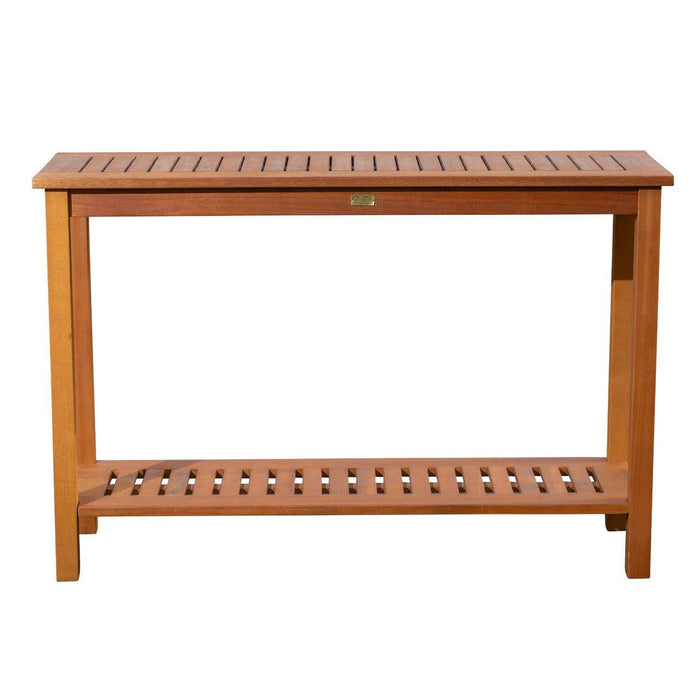 Longs Peak Eucalyptus Outdoor Console Table