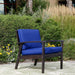 Longs Peak Eucalyptus Outdoor Deep Seat Chair with Cushions