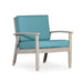 Longs Peak Eucalyptus Outdoor Deep Seat Chair with Cushions