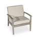 Longs Peak Eucalyptus Outdoor Deep Seat Chair with Cushions Driftwood Gray Sand