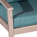 Longs Peak Eucalyptus Outdoor Deep Seat Chair with Cushions