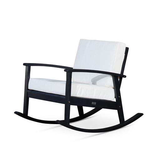 Longs Peak Eucalyptus Outdoor Deep Seat Rocker with Cushions - DTYStore