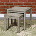 Longs Peak Eucalyptus Outdoor Nesting Tables 2-Piece Set