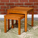 Longs Peak Eucalyptus Outdoor Nesting Tables 2-Piece Set