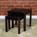 Longs Peak Eucalyptus Outdoor Nesting Tables 2-Piece Set