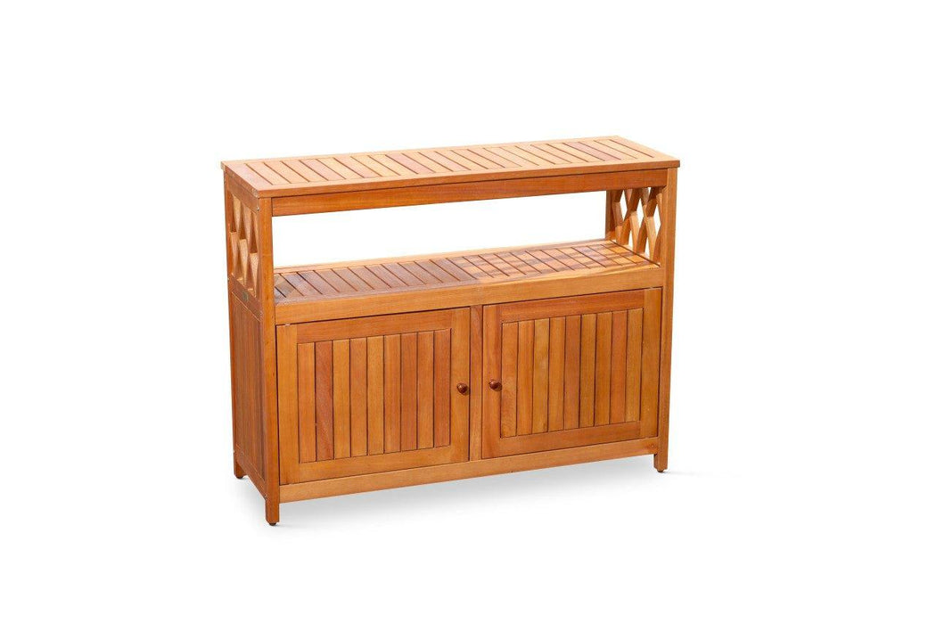 Longs Peak Eucalyptus Outdoor Sideboard Natural Oil