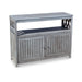 Longs Peak Eucalyptus Outdoor Sideboard Silver Gray