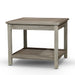 Longs Peak Eucalyptus Outdoor Two Shelf Side Table