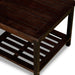 Longs Peak Eucalyptus Outdoor Two Shelf Side Table