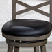 Meeker Bonded Leather X Back Swivel Stool, 24" Counter Stool or 30" Bar Stool