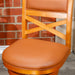 Meeker Bonded Leather X Back Swivel Stool, 24" Counter Stool or 30" Bar Stool