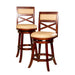 Meeker Bonded Leather X Back Swivel Stool, 24" Counter Stool or 30" Bar Stool