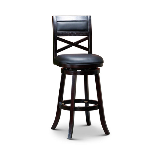 Meeker Bonded Leather X Back Swivel Stool, 24" Counter Stool or 30" Bar Stool - DTYStore