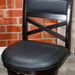 Meeker Bonded Leather X Back Swivel Stool, 24" Counter Stool or 30" Bar Stool