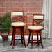 Meeker Bonded Leather X Back Swivel Stool, 24" Counter Stool or 30" Bar Stool