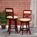 Meeker Bonded Leather X Back Swivel Stool, 24" Counter Stool or 30" Bar Stool