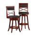 Meeker X Back Premium Fabric Swivel Stool, 30” Bar Stool or 24" Counter Stool