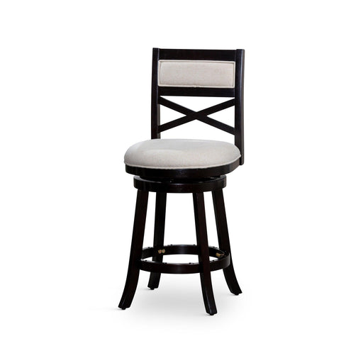 Meeker X Back Premium Fabric Swivel Stool, 30” Bar Stool or 24" Counter Stool - DTYStore