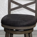 Meeker X Back Premium Fabric Swivel Stool, 30” Bar Stool or 24" Counter Stool