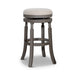 Palmer Lake Swivel Stool, 30” Bar Height or 24” Counter Height 30" Bar Height Weathered Gray Beige Fabric