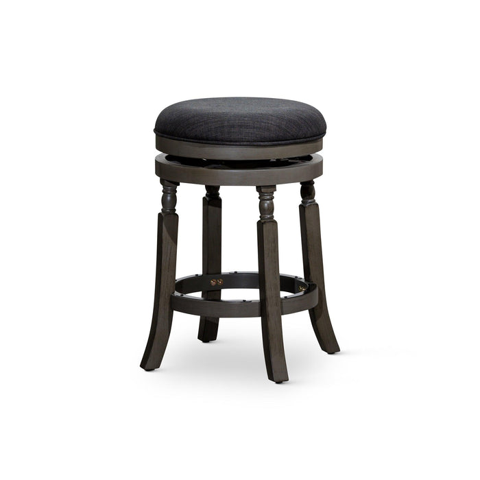 Palmer Lake Swivel Stool, 30” Bar Height or 24” Counter Height 24" Counter Height Weathered Gray Charcoal Fabric