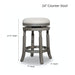 Palmer Lake Swivel Stool, 30” Bar Height or 24” Counter Height